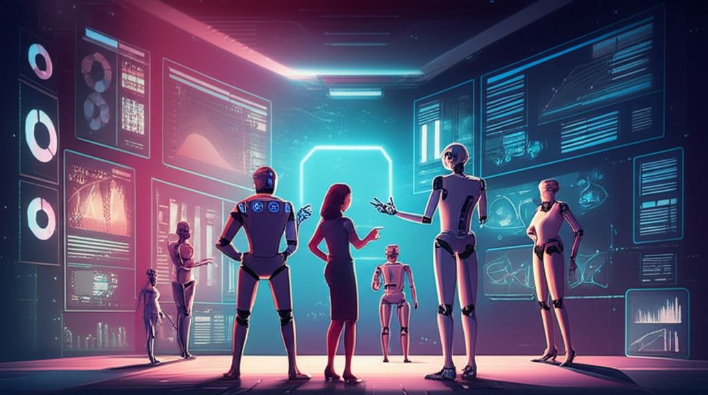 Humans and AI working together in harmony